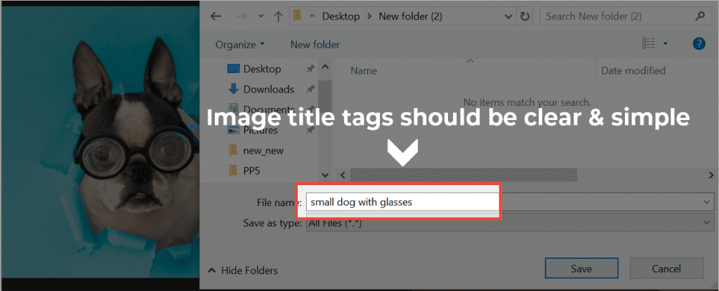 image title tag example